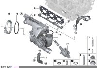 11655A14810-Turbocharger w/exhaust manifold