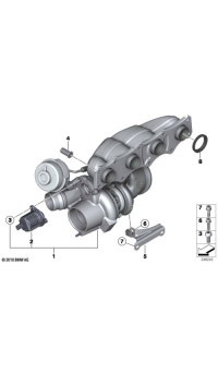 11652470361-Turbocharger with exhaust
