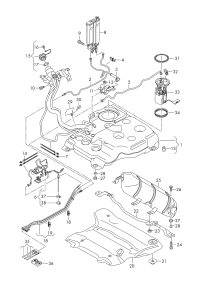 3Q0201055K-Tank, fuel (22mm)
