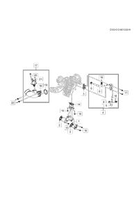 12685062-Pipe, turbocharger inlet (with purge valve) (incl 18-21)