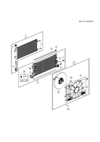 39154497-Radiator, (radiator S28, CONTI sensor, ventilation QC, china) (including 6-10,20)