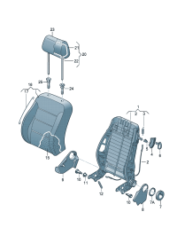 1J0881671FEH6-Knob (seaming)