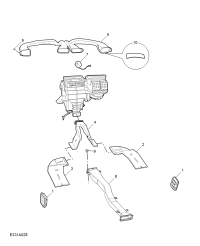 10819204-Duct, instrument panel