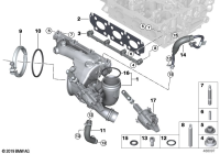 11659470992-Turbocharger with exhaust manifold