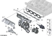 11659845816-Turbocharger w/exhaust manifold