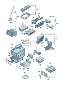 3BD035112A-CD changer and/or Control unit and/or Bracket, navigation system   Contained in: Navigat