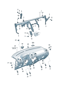 31G857017-Member, instrument panel cross