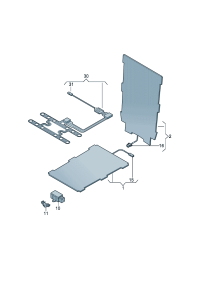 6RU937545-Bracket, connector Seat assy