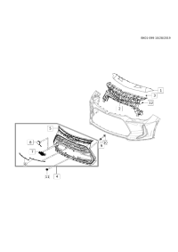 26255632-Bumper upper fr