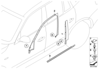 51333427639-Trim sash B pillar door fr lh