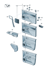 6Q4867109C01C-Knob guide