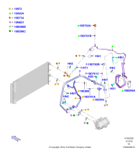 LX6Z19972G-Pipe assy-drain