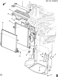 23476275-Deflector, radiator air side (incl. 8)