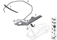 51767019775-Gasket, front door, rear