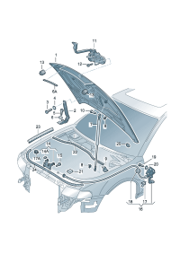 3B0823301-LOCK ASSY, BONNET