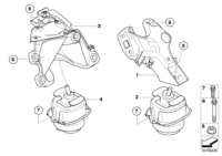 22116772673-Engine stay lh