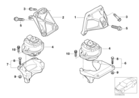 22116758431-Engine stay lh
