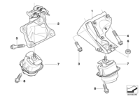 22116777267-Engine stay lh