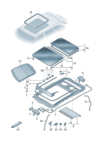 8WD877041C-Sliding roof