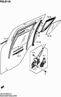 8369163J00-RUBBER, FR GLASS BOTTOM