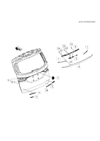 11611609-Bolt, center garn stud (radius = 2.5)