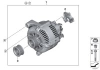 12317533469-ALTERNATOR 14V/150AMP1/E81/E87