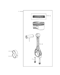 5191337AA-Dimensions, piston pin and rod A