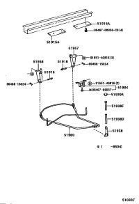 5191627020-Pin, spare wheel carrier