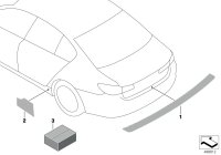 51912410645-Mounting kit paint protector