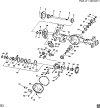 12479214-SHAFT,R/AXL(INCLS 6)(W/EXCITER RING)(ACDelco #12479214)