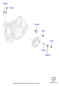 1S7Z7M101KA-Sensor assy-speed, turboshaft speed sensor, MAVERICK 2007-