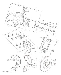 11457046-Pin assy., fr. caliper
