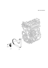 24115445-Belt, accessory drive main