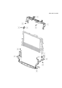 26339882-PLATE, RADIATOR