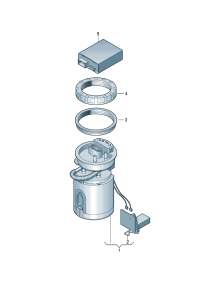 6C0919051F-Fuel delivery unit & Sensor assy-fuel level Filter-fuel