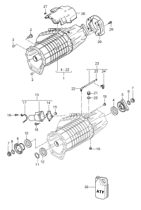 95534104053-Transfer case Ready to install Code, transmission  Deprecated parts   JXK