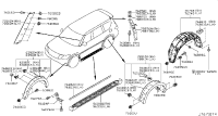 938461LA1A-RUBBER ASSY-REAR OVER FENDER,RH