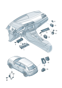 83A925301AA-Switch assy-multi control