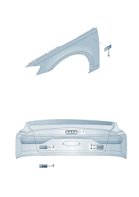 89A8537422ZZ-AUDI EMBLEM