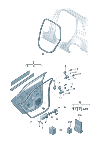 8WD833051-Door assy-rr, lh