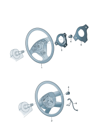 6QD419091A-Steering wheel For car models with air pillow