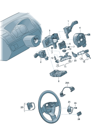 5K0953507AE-Switch, steering