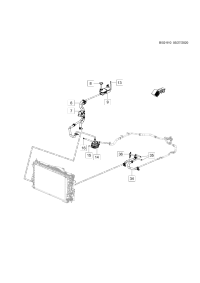 26346393-Hose, generator control module cooling box