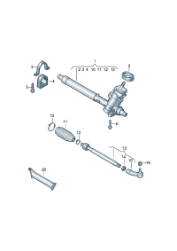 6R1423055M-Strg rack & tie rod D -MJ 2012
