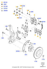 4L1Z2001AC-Kit assy-caliper