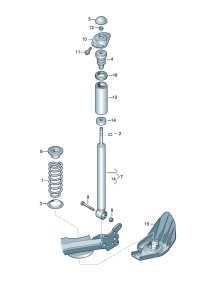 6R0513025AK-Shock absorber For w/o/s gear The model of   D  -24.06.2013