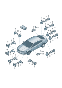 3AA919475G-Control unit, Parking assist system  D-08.11.2010 -07.11.2011