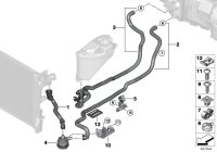 64219299619-RADIATOR HOSE BMW G11,G30,G32