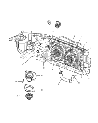4677523AA-RADIATOR ENGINE COOLING NOTE:25 PC MIN QTY MIX AND MATCH PALLET PROGRAM ONLY, U