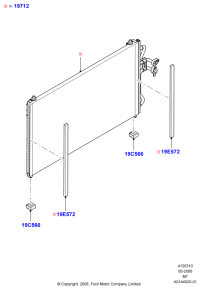 7L8Z19712AA-CONDENSER ASSY-COOLER
